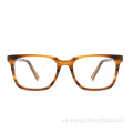 Square Full Rim Vintage Fancy Etlish Unisex Acetate Spectacle Frames Feies